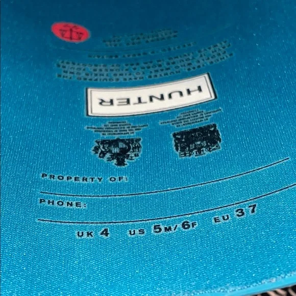 Hunter Classic Knee High Bright Teal Boots, women’s 6 - Picture 8 of 9